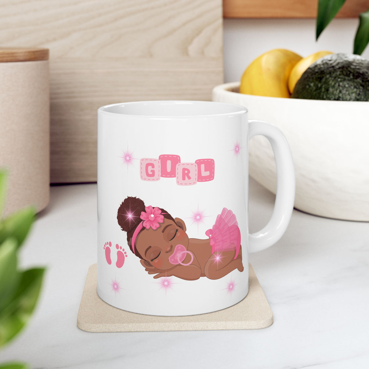Baby Girl in Pink Mug – New Baby Gift (11oz, 15oz)