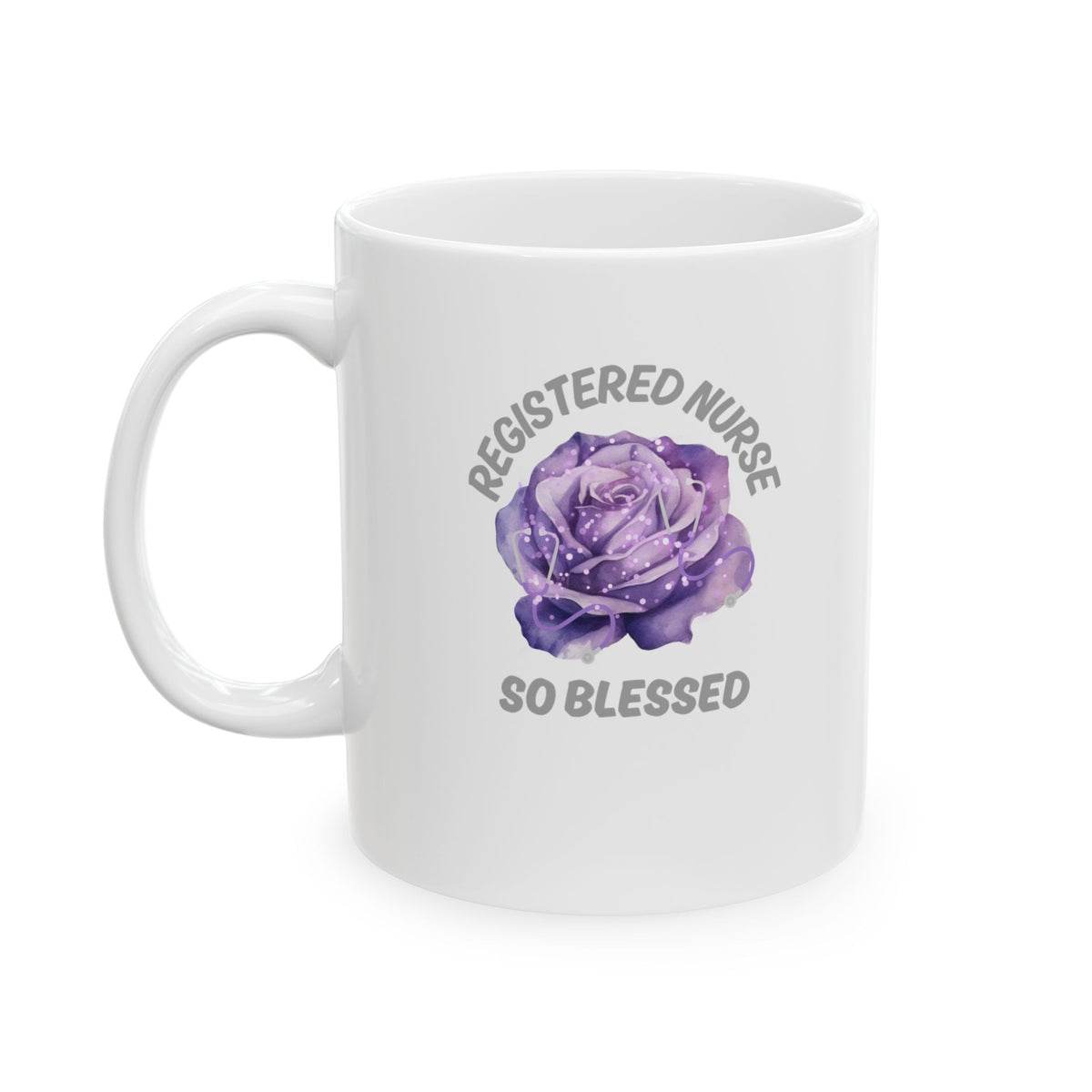 Registered Nurse So Blessed Mug – RN Floral Coffee Cup, Nurse Gift, 11oz or 15oz