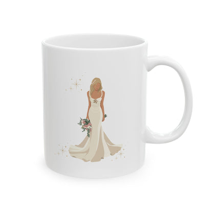 Elegant Bride Mug – Bridal Wedding Coffee Cup (11oz, 15oz)