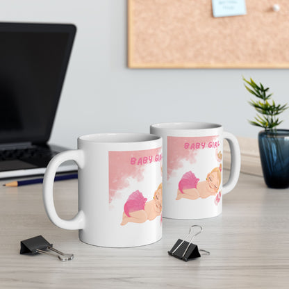 Baby Girl Mug – Pink Newborn Gift