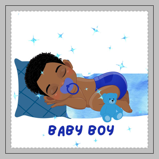 Baby Boy Nursery Pillow – Blue Baby Shower & Nursery Decor