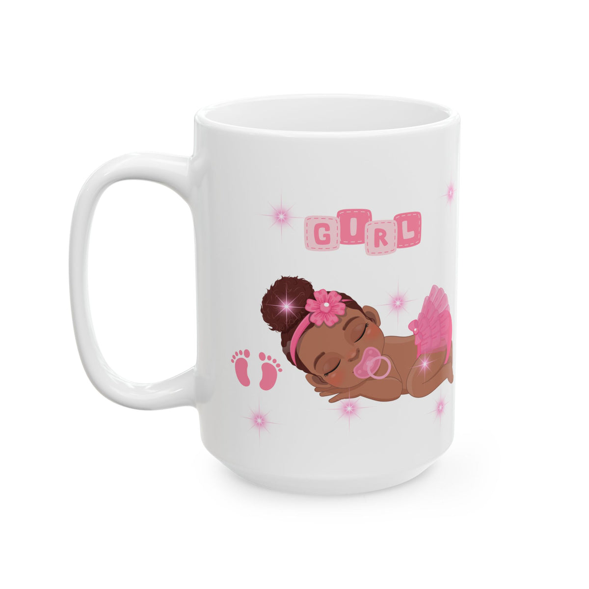 Baby Girl in Pink Mug – New Baby Gift (11oz, 15oz)