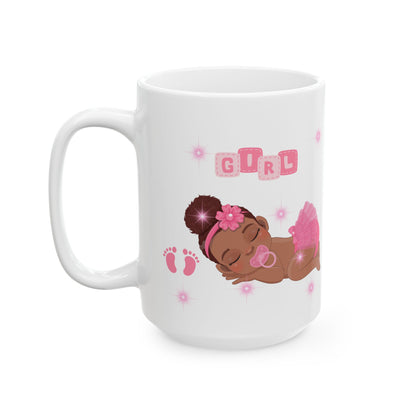 Baby Girl in Pink Mug – New Baby Gift (11oz, 15oz)