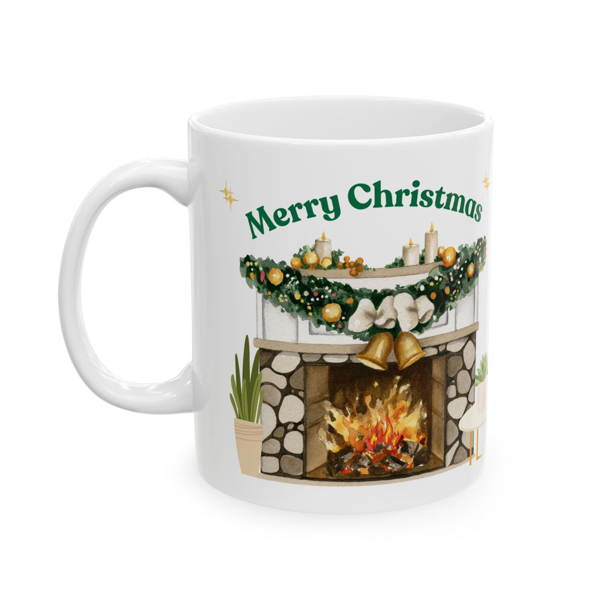 Christmas Fireplace Mug – Merry Christmas Coffee Cup