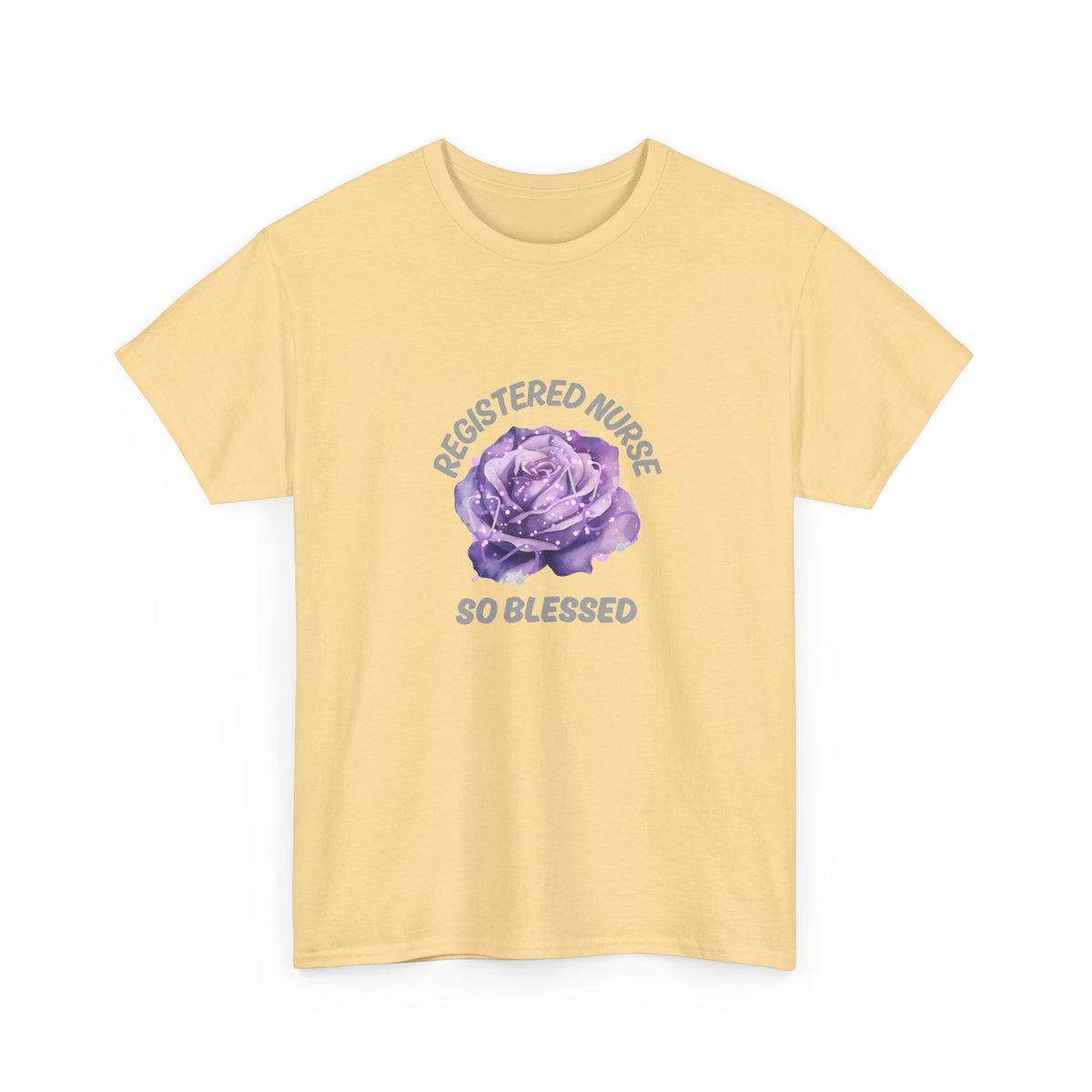 Registered Nurse So Blessed T-Shirt – Purple Rose RN Gift