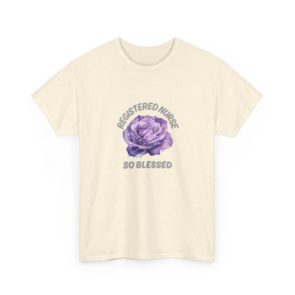 Registered Nurse So Blessed T-Shirt – Purple Rose RN Gift