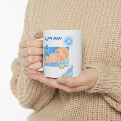 Sweet Baby Boy Mug – Baby Shower & New Baby Gift (11oz, 15oz)