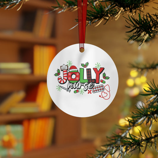Jolly Nurse Christmas Ornament – Holiday Nurse Gift