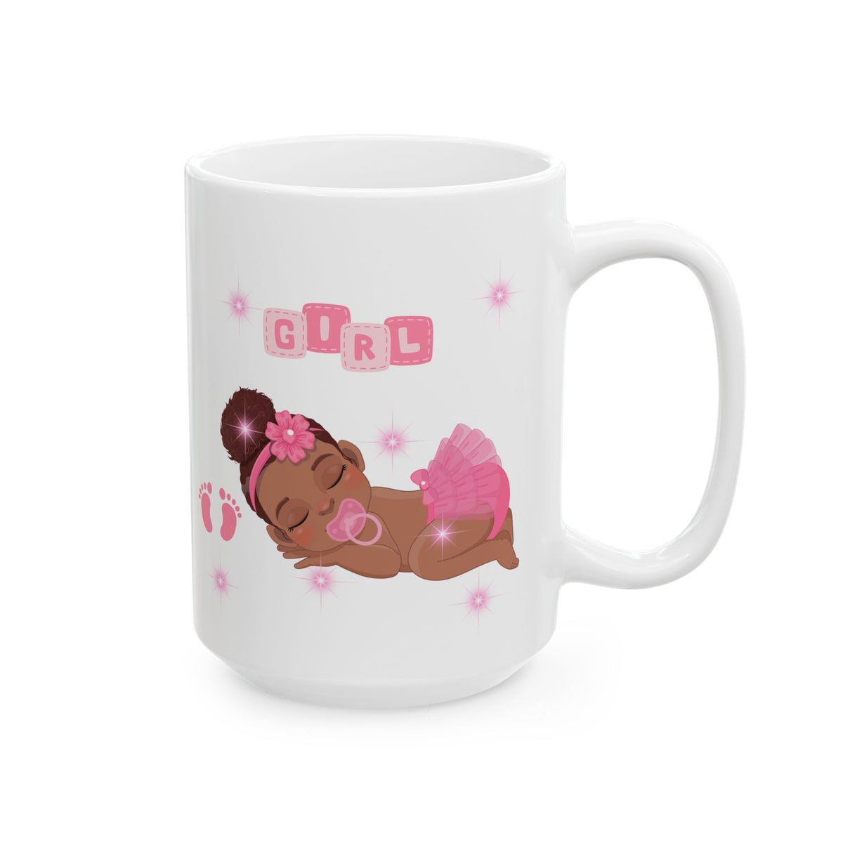 Baby Girl in Pink Mug – New Baby Gift (11oz, 15oz)