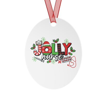 Jolly Nurse Christmas Ornament – Holiday Nurse Gift