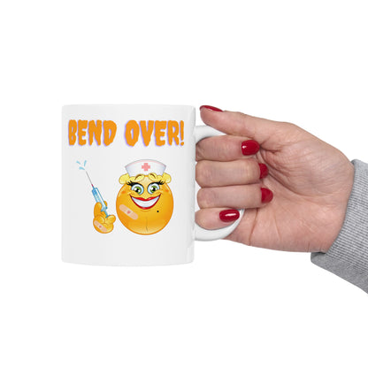 Funny Nurse Mug – Bend Over Nurse Coffee Cup
