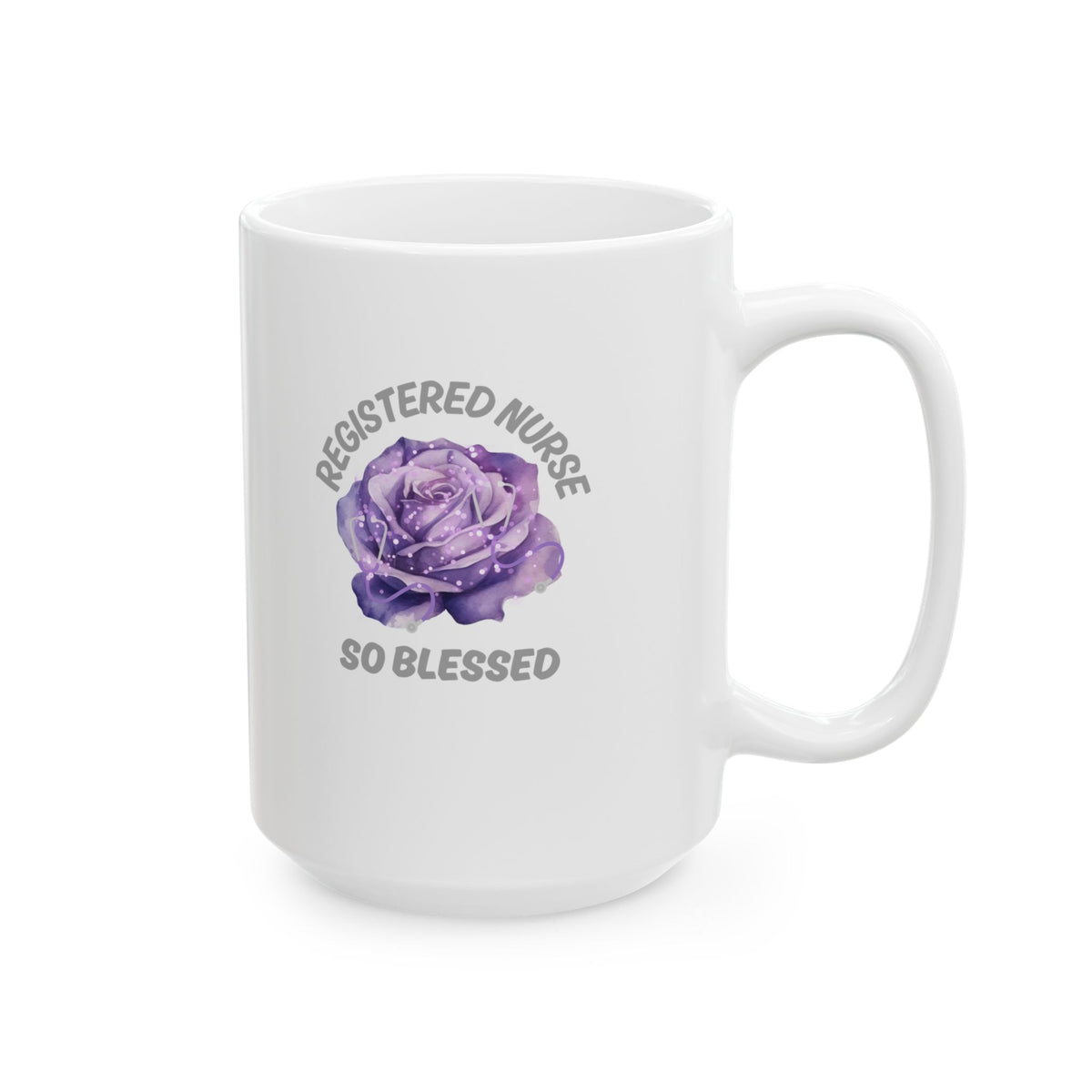 Registered Nurse So Blessed Mug – RN Floral Coffee Cup, Nurse Gift, 11oz or 15oz