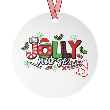 Jolly Nurse Christmas Ornament – Holiday Nurse Gift