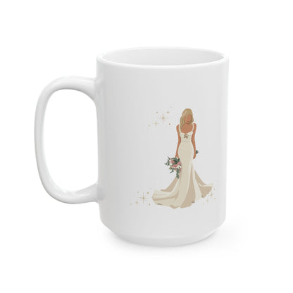 Elegant Bride Mug – Bridal Wedding Coffee Cup (11oz, 15oz)