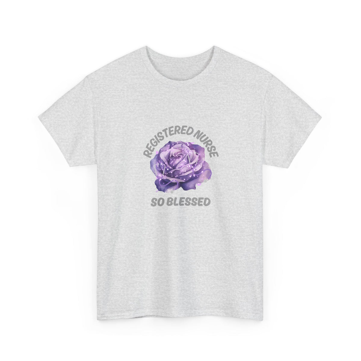 Registered Nurse So Blessed T-Shirt – Purple Rose RN Gift