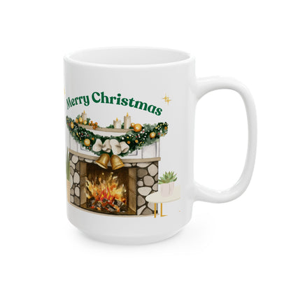 Christmas Fireplace Mug – Merry Christmas Coffee Cup