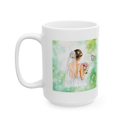 Bride to Be Watercolor Mug – Bridal Shower & Wedding Gift (11oz, 15oz)