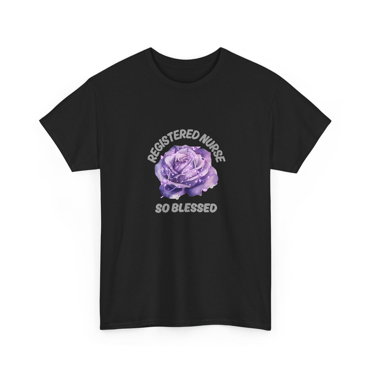 Registered Nurse So Blessed T-Shirt – Purple Rose RN Gift