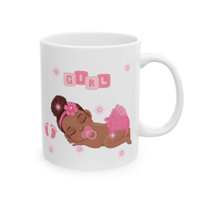 Baby Girl in Pink Mug – New Baby Gift (11oz, 15oz)