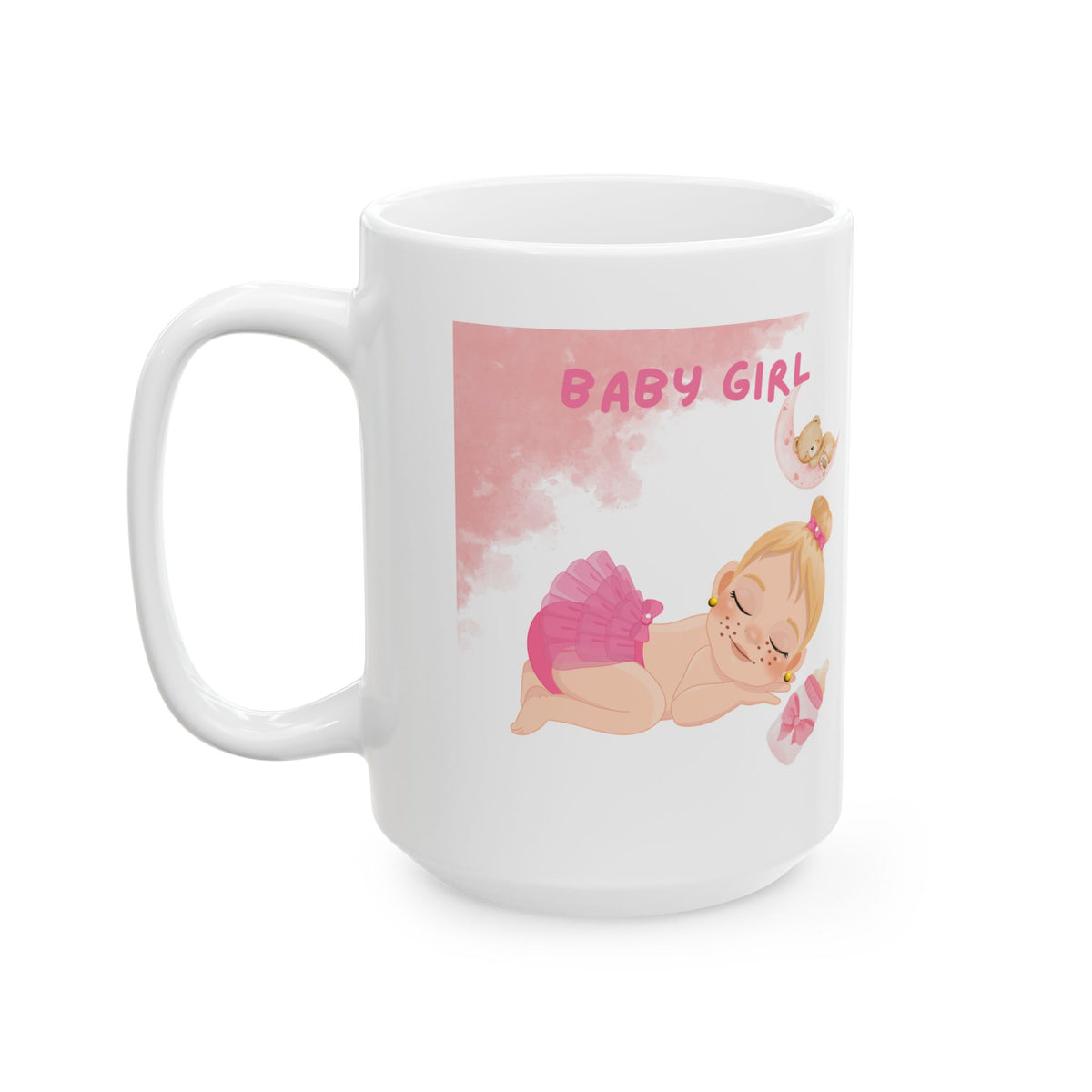 Baby Girl Mug – Pink Newborn Gift