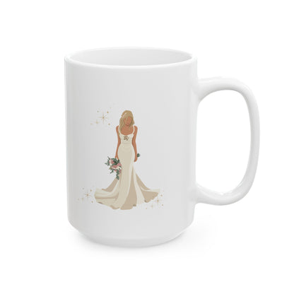 Elegant Bride Mug – Bridal Wedding Coffee Cup (11oz, 15oz)