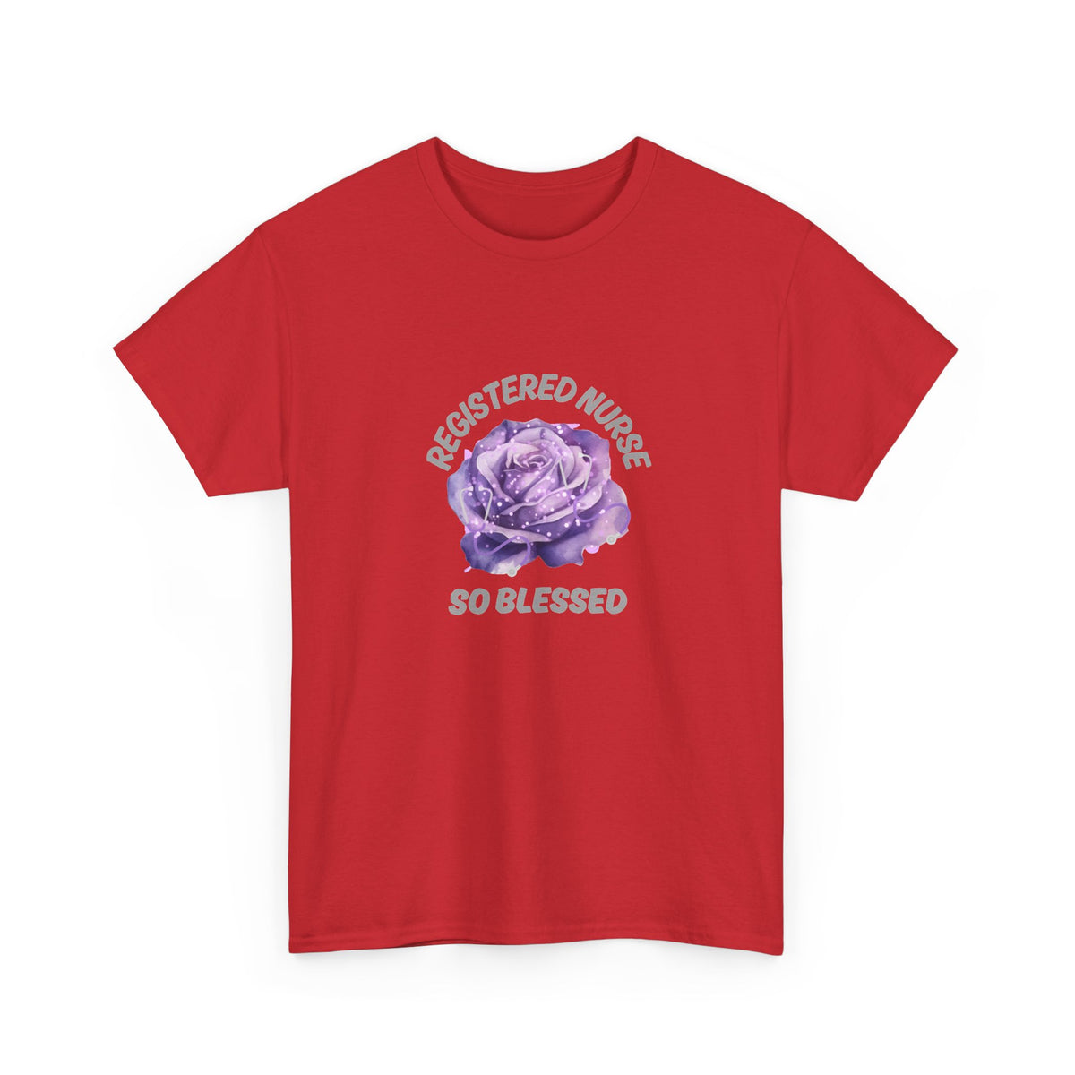 Registered Nurse So Blessed T-Shirt – Purple Rose RN Gift