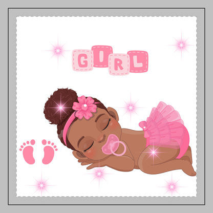 Baby Girl Nursery Pillow – Pink Baby Design