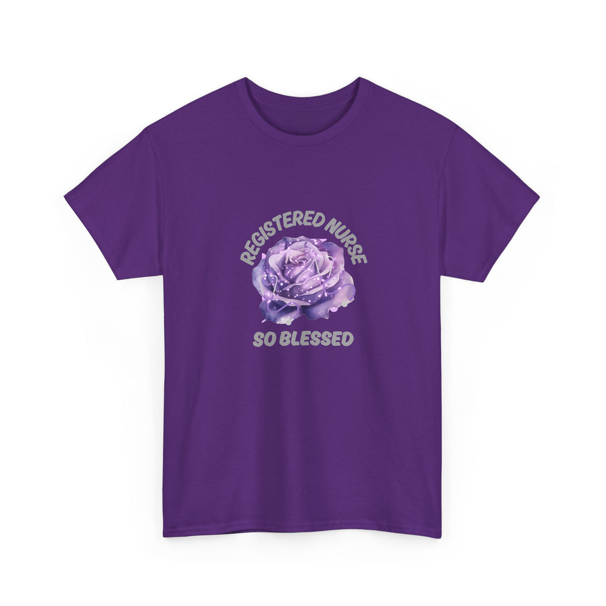 Registered Nurse So Blessed T-Shirt – Purple Rose RN Gift