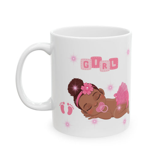 Baby Girl in Pink Mug – New Baby Gift (11oz, 15oz)