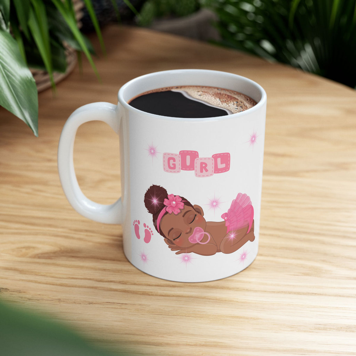 Baby Girl in Pink Mug – New Baby Gift (11oz, 15oz)
