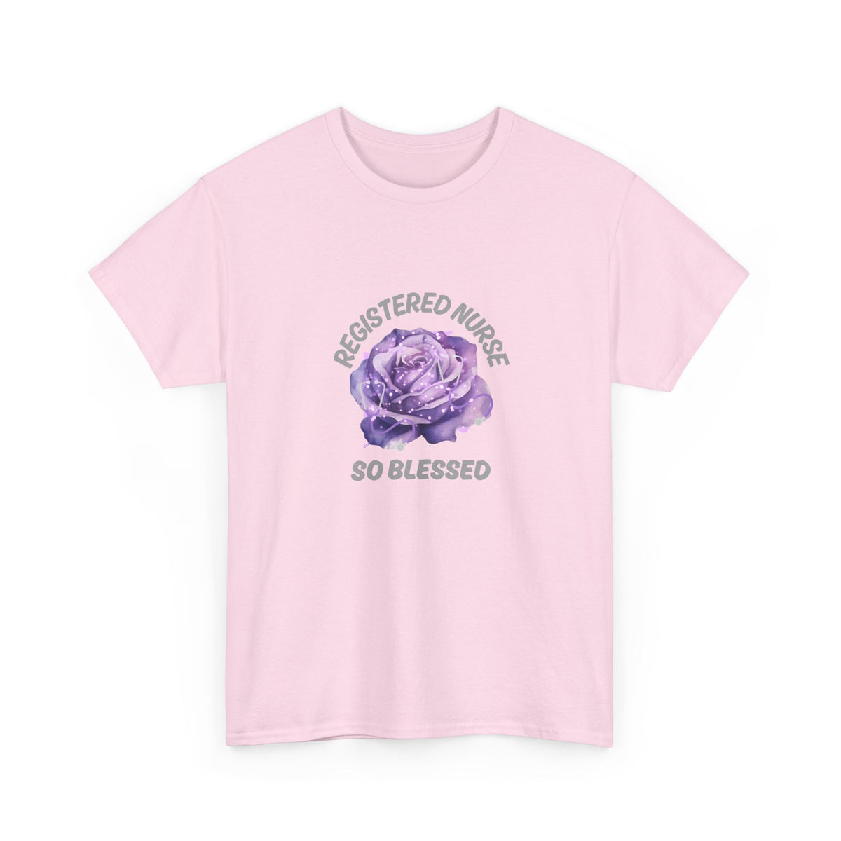 Registered Nurse So Blessed T-Shirt – Purple Rose RN Gift