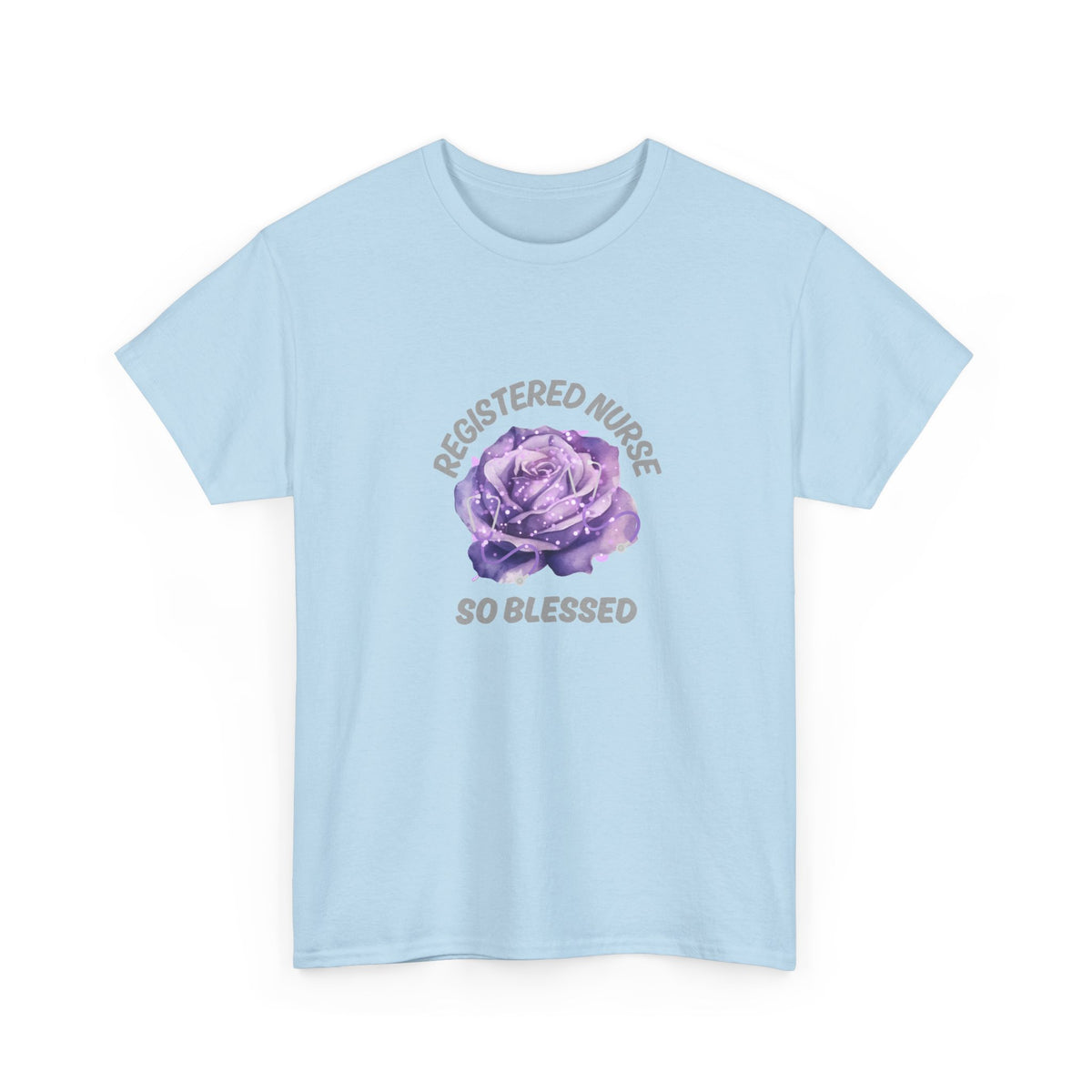 Registered Nurse So Blessed T-Shirt – Purple Rose RN Gift